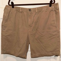 Eddie Bauer khaki elastic waist shorts size 2X casual outdoors - £13.83 GBP