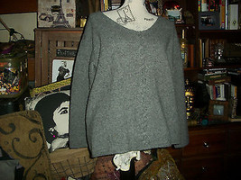 Emporio Armani Lovely Heather Gray Virgin Wool Sweater Size 30 - £38.98 GBP