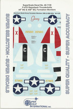 1/48 SuperScale Decals P-47D Razorback 44th 458th BG Bomber Formation Monitors - $14.85