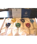 FABERGE Set of 6 Colored Lausanne Liqueur Glasses - $895.00