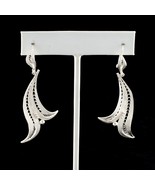 Sterling Silver .925 Filigree Leaf Drop Earrings Great Gift for Her - £145.21 GBP