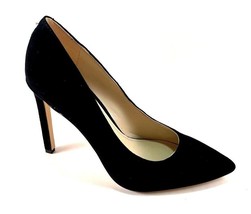 Nine West Tatiana Black Suede Leather High Heel Pointed Pumps - £77.97 GBP