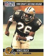 Football Card- Vince Buck 1990 Pro Set #713 - £0.98 GBP