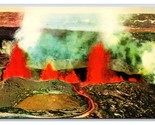 Eruption Of Mauna Loa Volcano Hawaii HI UNP Chrome Postcard U11 - $3.51