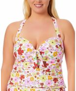 MSRP $40 California Waves Floral-Print Molded-Cup Tankini Top Size 0 (12... - $42.76 CAD