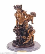 Female Satyr Group Solid Lost Wax Bronze Statue by Clodion - £1,599.32 GBP