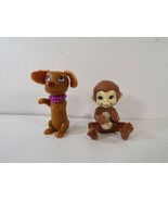 2 Barbie Baby Animal Figures: I Can Be a Zookeeper Monkey, Puppy Pink Co... - £3.14 GBP