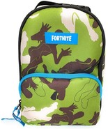 Fortnite Camo Dual Compartment Insulated Lunch Bag Green  - £19.74 GBP