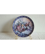 Bradford Exhange &quot;PANSIES&quot; Plate, LENA LIU&#39;S Basket Bouquets EUC Ship Fast - $18.97 CAD