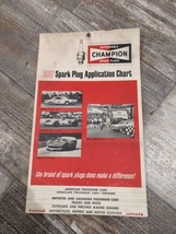 Vintage 1967 Champion Spark Plug Recommendation Chart Marine American Motorcycle - £6.99 GBP