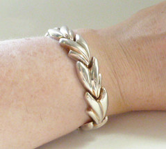 Vintage Milor, Italy, Chunky Sterling Silver Link Bracelet, 7 1/2&quot; - £54.26 GBP