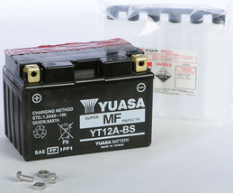 Yuasa Maintenance Free AGM Battery YT12A-BS For 2009-2013 Suzuki SFV 650 Gladius - $129.95