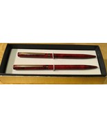 Red Marbled Pen/Pencil Set - $12.19