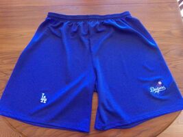L.A. Dodgers BLUE Men's Double Logo RARE 4X Shorts by C2 Sport Draw Stri... - $19.31