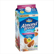 Almond Breeze Almond Milk, Vanilla, Unsweetened (8 Pack) - $78.99