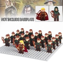 21pcs/Set The Lord of the Rings Hobbit las Leader Elf Army Minifigures Block - £26.37 GBP