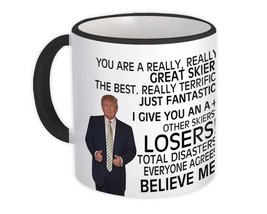 Gift for Skier : Gift Mug Donald Trump Great Skier Funny Christmas - £12.43 GBP