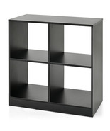 4-Cube Kids Bookcase with Open Shelves-Black - Color: Black - €113,43 EUR