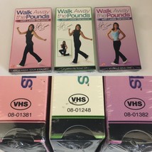 3 Sealed VHS Tapes Leslie Sansone Walk Away the Pounds Exercise Workout 2001 VHS - £9.58 GBP