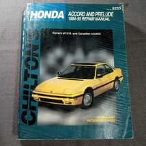 Chilton Honda Accord &amp; Prelude 1984-1995 Service Repair Manual Guide Book #8255 - $9.95