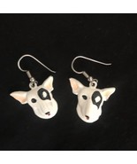 Spuds Mackenzie Dangle Earrings Bud Light Terrier Dog - $225.80 MXN