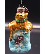 Thomas Pacconi Reindeer Night Before Christmas Blown Glass Ornament W/ Tag - $19.99