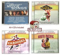 Original Music &amp; Songs South Pacific,Carousel, King and I - Lot of 4 CDs - £11.90 GBP