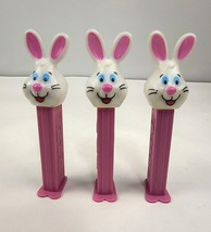 Vintage Pez Classic Easter Bunny Rabbit Dispensers Pink 1998 Slovenia Lot of 3 - £6.28 GBP