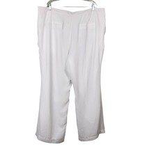 Jessica London Pants White 24 Chiffon Lined Lightweight Pockets Stretch New - $29.00