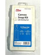 New SeaFit Canvas Snap Kit + Clinching Tool 72-Pack -Nickle Plated Brass... - $744.78 MXN