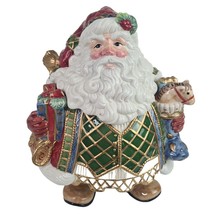 Fitz and Floyd St Nick Collection Santa Cookie Jar With Box 2003 Vintage Rare - $54.00