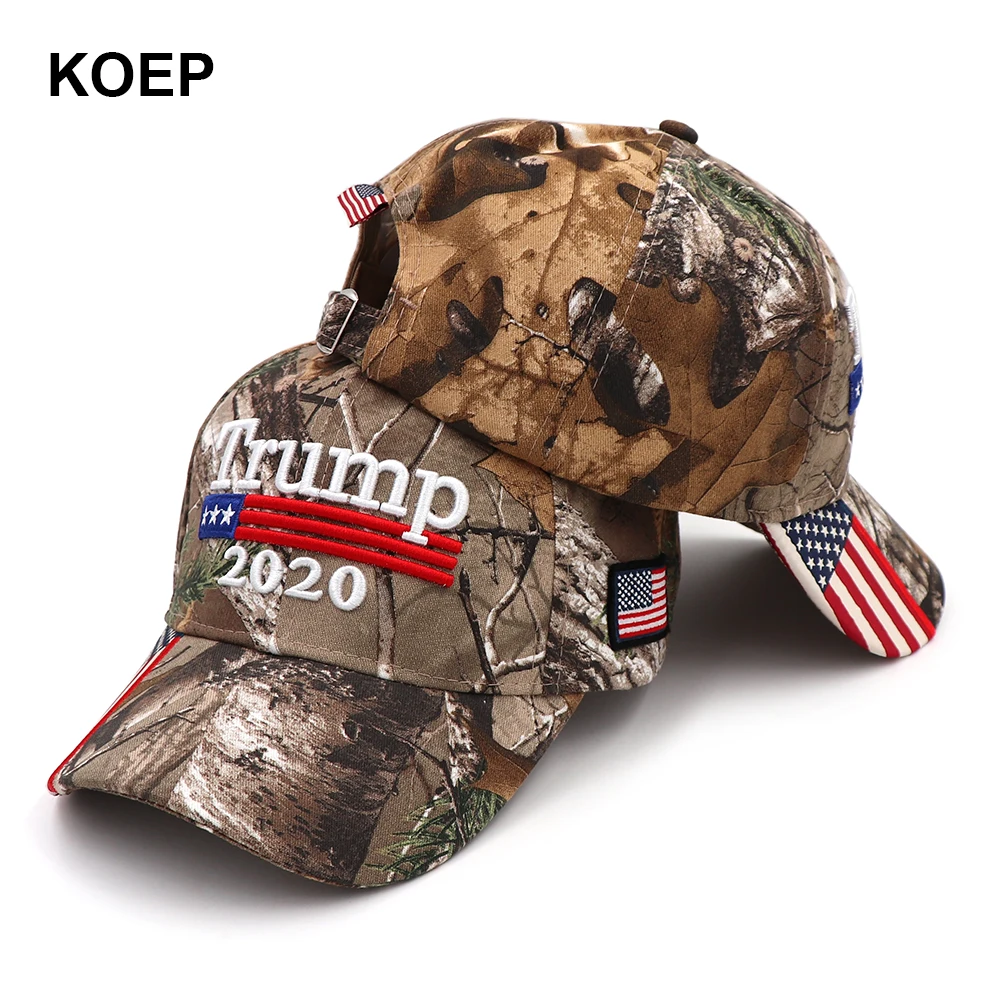 Donald Trump 2020 Cap Camouflage USA Flag Baseball Caps Make America Great Again - £11.09 GBP+