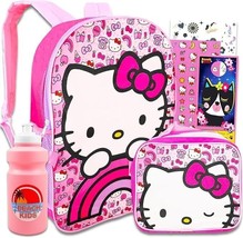 Hello Hello Kitty Backpack for Boys Girls - 4 Pc Bundle 16&quot; Hello Kitty-... - $37.58