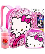 Hello Hello Kitty Backpack for Boys Girls - 4 Pc Bundle 16&quot; Hello Kitty-... - $37.58