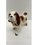 Ceramic Springer Spaniel Dog Figure Japan 10” X 6.5” - £35.57 GBP