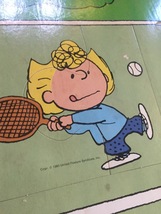 Vintage 1973 Playskool Peanuts Floor Puzzle "Tennis Anyone?" image 9