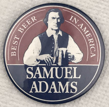 Samuel Adams Pin Button Vintage Best Beer In America - £7.87 GBP