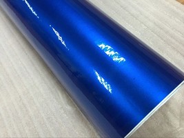 Top quality 10/20/30/40/50/60X152CM/Lot Blue Glossy lic Glitter Car Sticker for  - £109.33 GBP