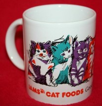 Vintage IAMS CAT FOODS Good For Life COFFEE Tea MUG CUP Multi Color Kittens - £10.27 GBP