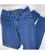 Wax Jeans Butt I Love You Size 0 Skinny Medium Wash Low Rise Denim Blue ... - $393.12 MXN