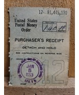 1953 United States Postal Money Order Purchasers Receipt San Francisco C... - $54.55 CAD