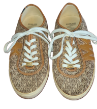 Michael Kors  Shoes Size 6.5 Women&#39;s MK Monograms Sneakers Leather Canva... - $35.75
