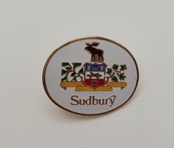 Sudbury Ontario Canada Souvenir Collectible Crest Lapel Pin - £15.16 GBP