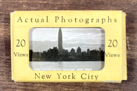 Vintage NEW YORK CITY Miniature Actual Photographs 20 Views Real Mini Photo 40&#39;s - £11.84 GBP