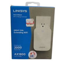 Linksys RE7350 AX1800 Max Stream WiFi 6 Range Extender Dual Band White P... - $35.06