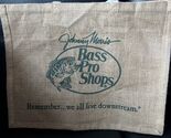 Bass Pro Shops Natural Burlap Jute Tote Bag w/Cotton handles 17x9x13” - $21.57