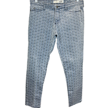 Joe Fresh Jeans Blue Size 10 Slim Coupe Etroite Denim Slim Leg Geometric Pant - £11.87 GBP