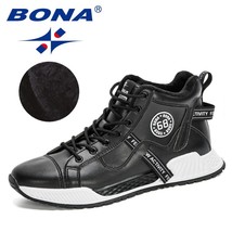 BONA 2020 New Designers Trendy Ankle Boots Warm Winter Snow Footwear Man Top Qua - £80.66 GBP