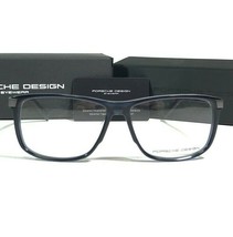 Porsche Design Eyeglasses Frames P8319 C Grey Shiny Blue Square 55-13-140 - $140.04
