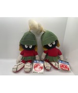 Marvin the Martian 1998 Warner Studios 10&quot; Bean Bag Plush Two With Tags ... - £16.91 GBP